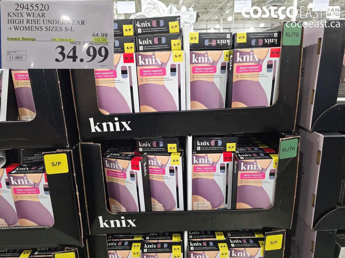 2945520 KNIX WEAR HIGH RISE UNDERWEAR + WOMENS SIZES S-L ($10.00 INSTANT SAVINGS EXPIRES ON 2026-04-19) $34.99