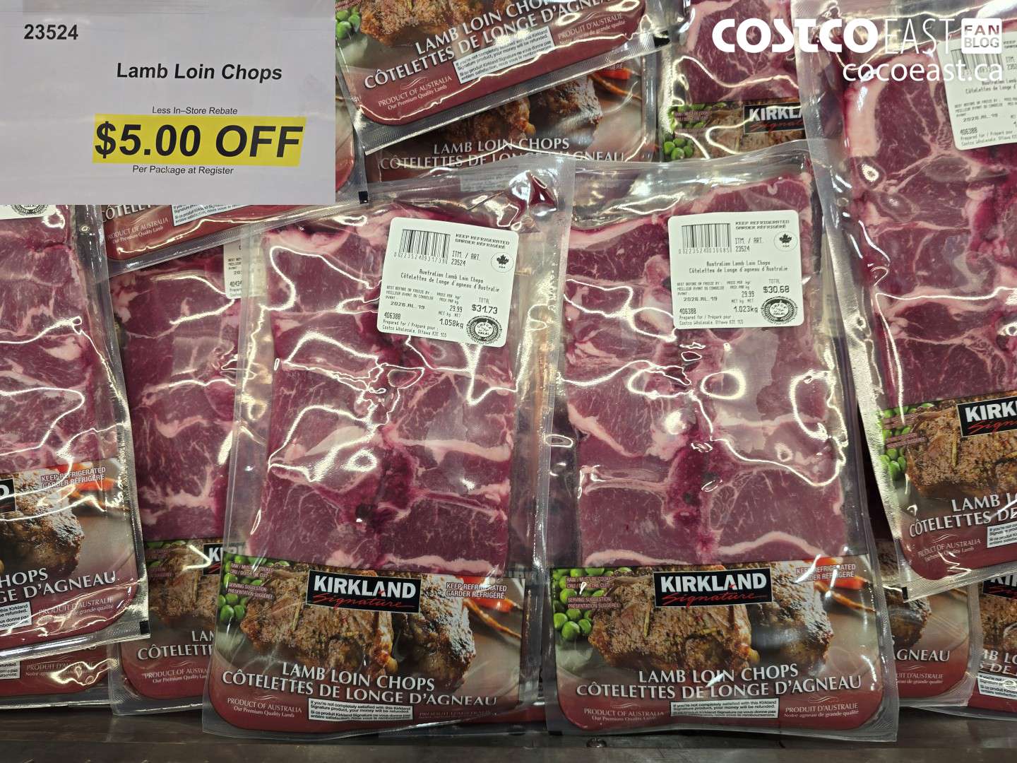 23524 LAMB LOIN CHOPS ($5.00 INSTANT SAVINGS)