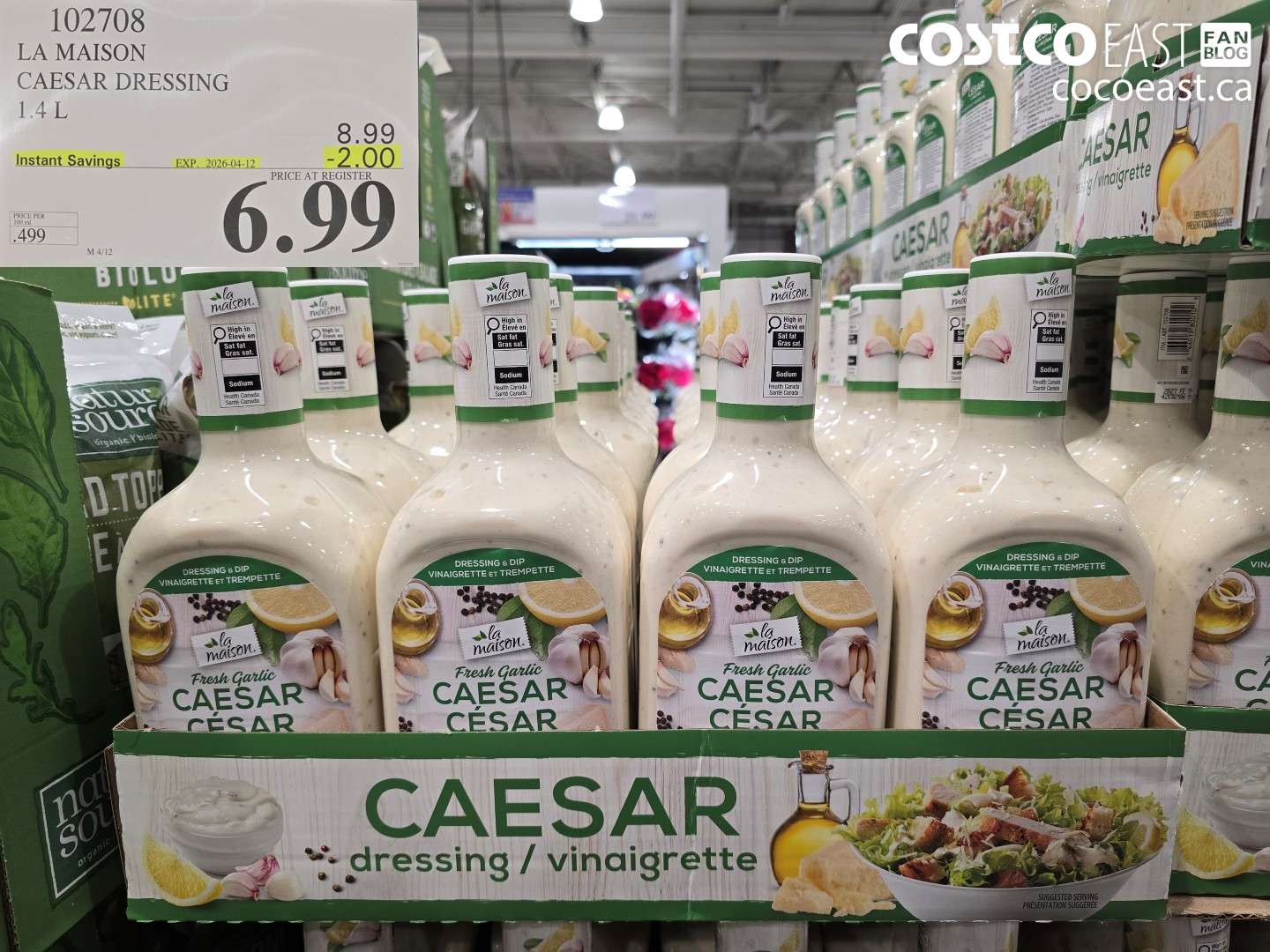 102708 LA MAISON CAESAR DRESSING 1.4 L ($2.00 INSTANT SAVINGS EXPIRES ON 2026-04-12) $6.99