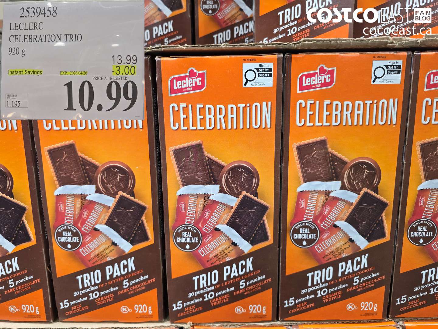 2539458 LECLERC CELEBRATION TRIO 920 G ($3.00 INSTANT SAVINGS EXPIRES ON 2026-04-26) $10.99
