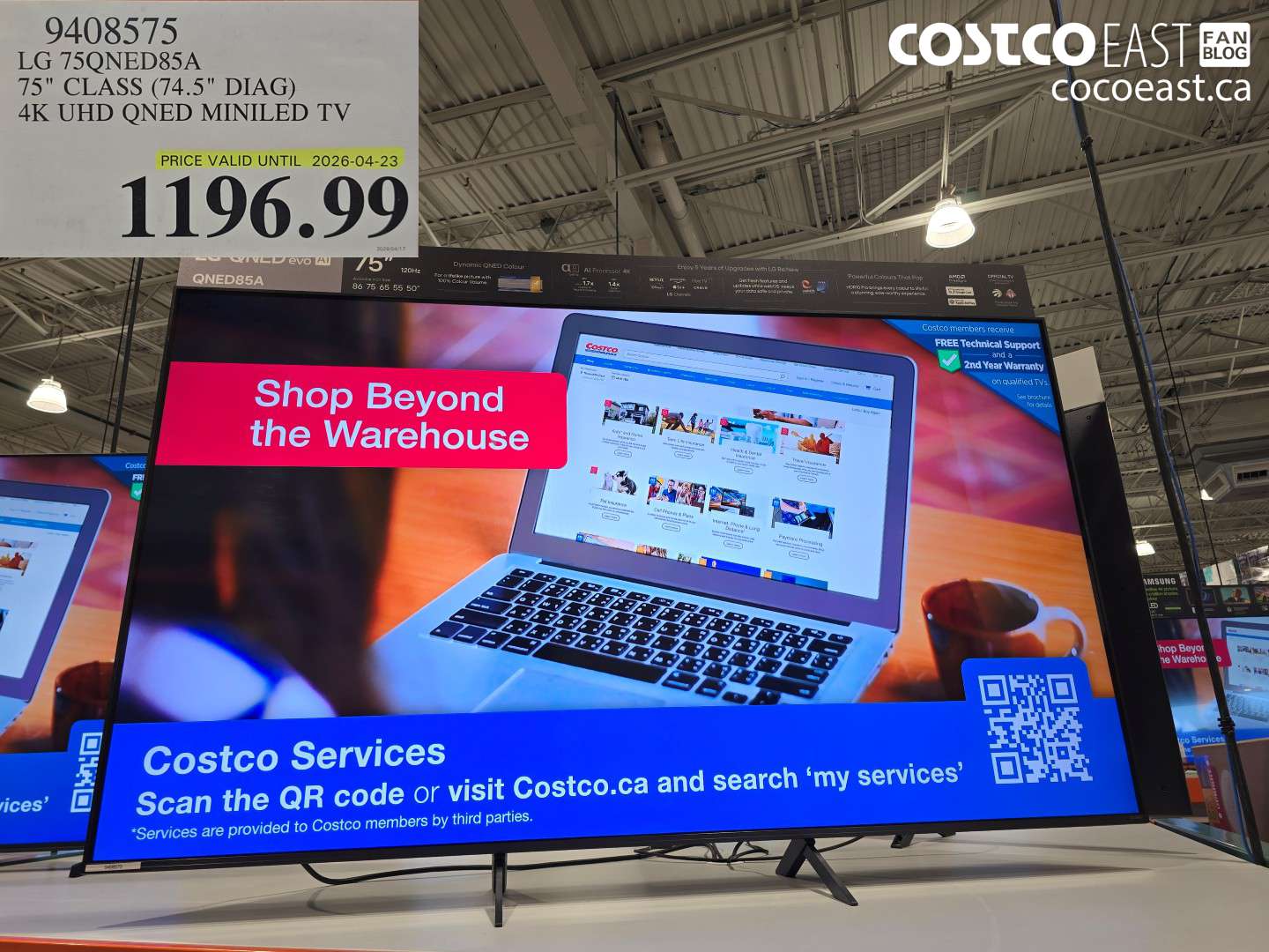 9408575 LG 75QNED85A 75 CLASS (74.5