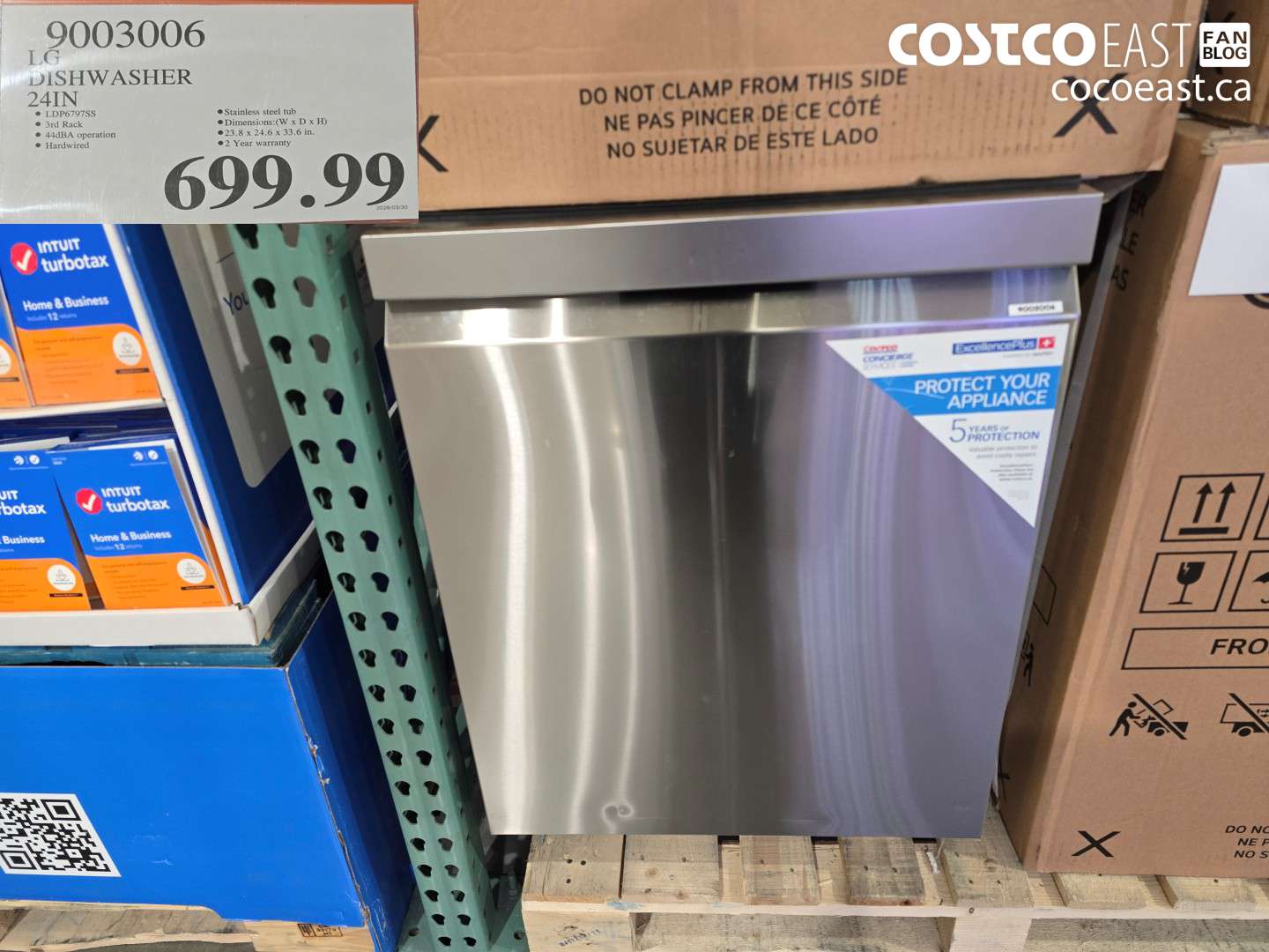 9003006 LG DISHWASHER 24IN $699.99