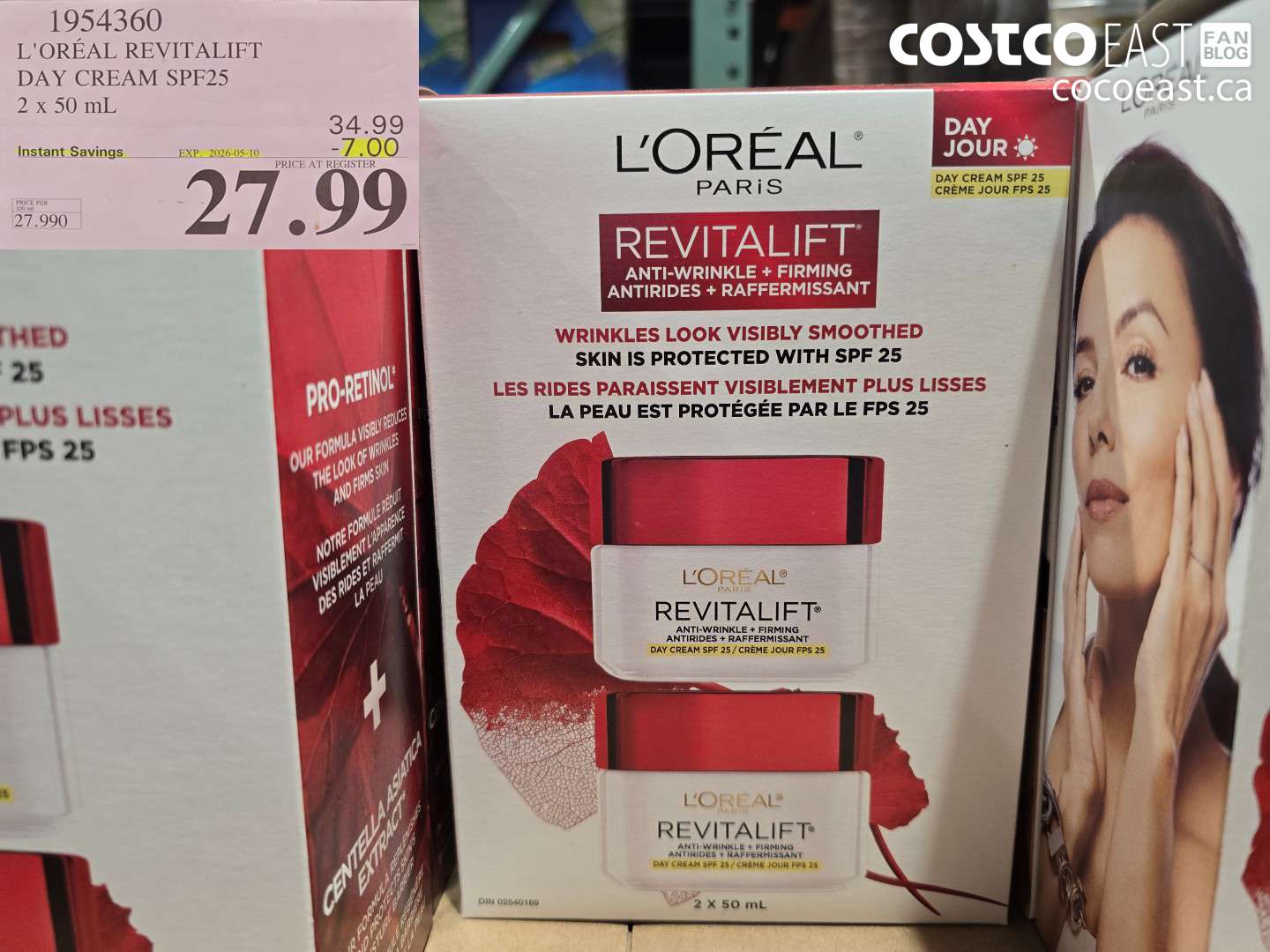 1954360 L'OREAL REVITALIFT DAY CREAM SPF25 ($7.00 INSTANT SAVINGS EXPIRES ON 2026-05-10) $27.99