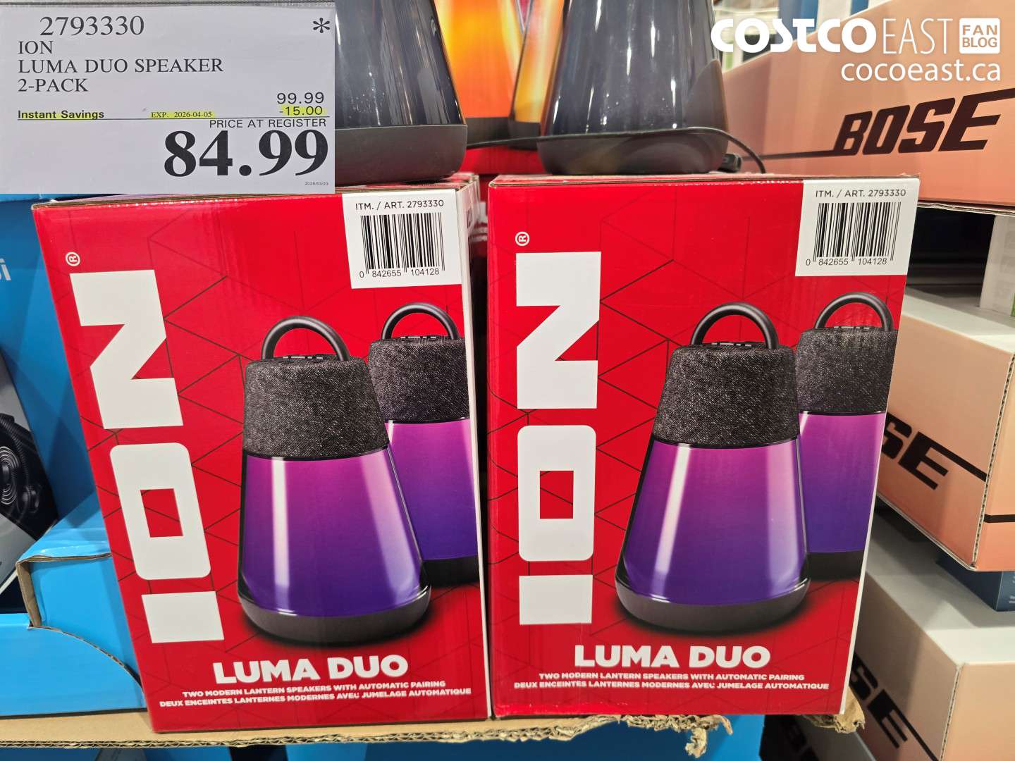 2793330 LUMA DUO SPEAKER 2-PACK ($15.00 INSTANT SAVINGS EXPIRES ON 2026-04-05) $84.99