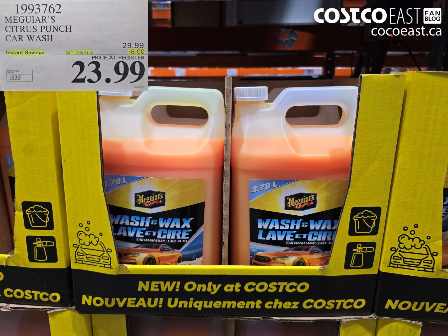 1993762 MEGUIAR'S CITRUS PUNCH CAR WASH ($6.00 INSTANT SAVINGS EXPIRES ON 2026-04-12) $23.99