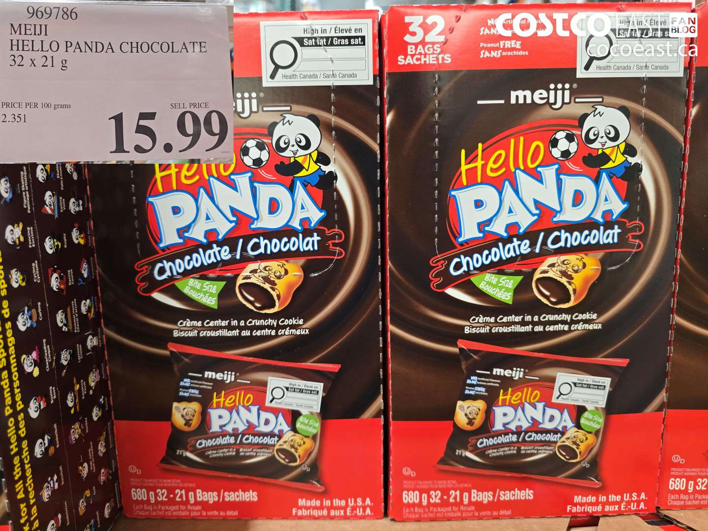 969786 MEIJI HELLO PANDA CHOCOLATE 32 X 21 G $15.99
