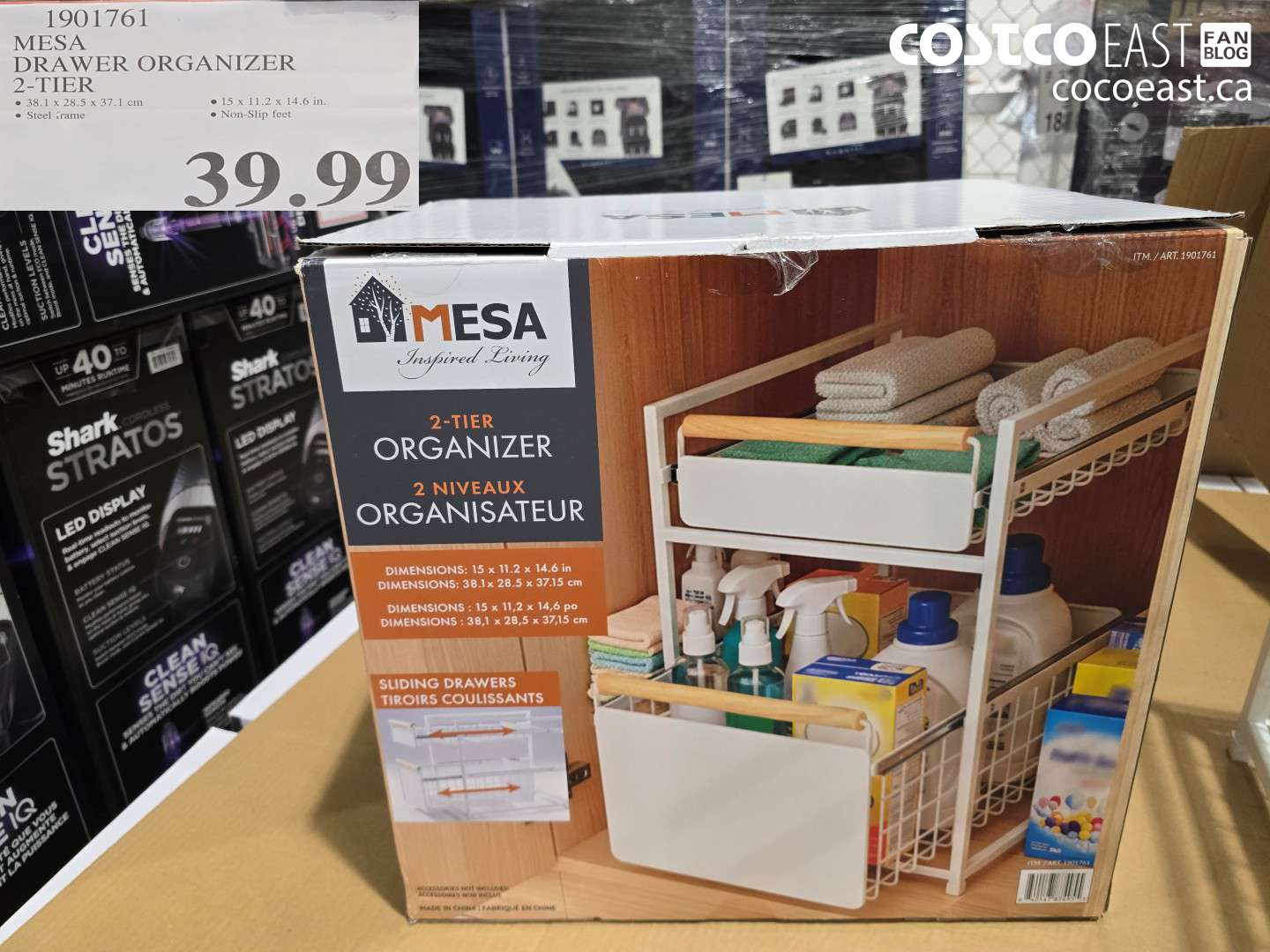 1901761 MESA DRAWER ORGANIZER 2-TIER $39.99