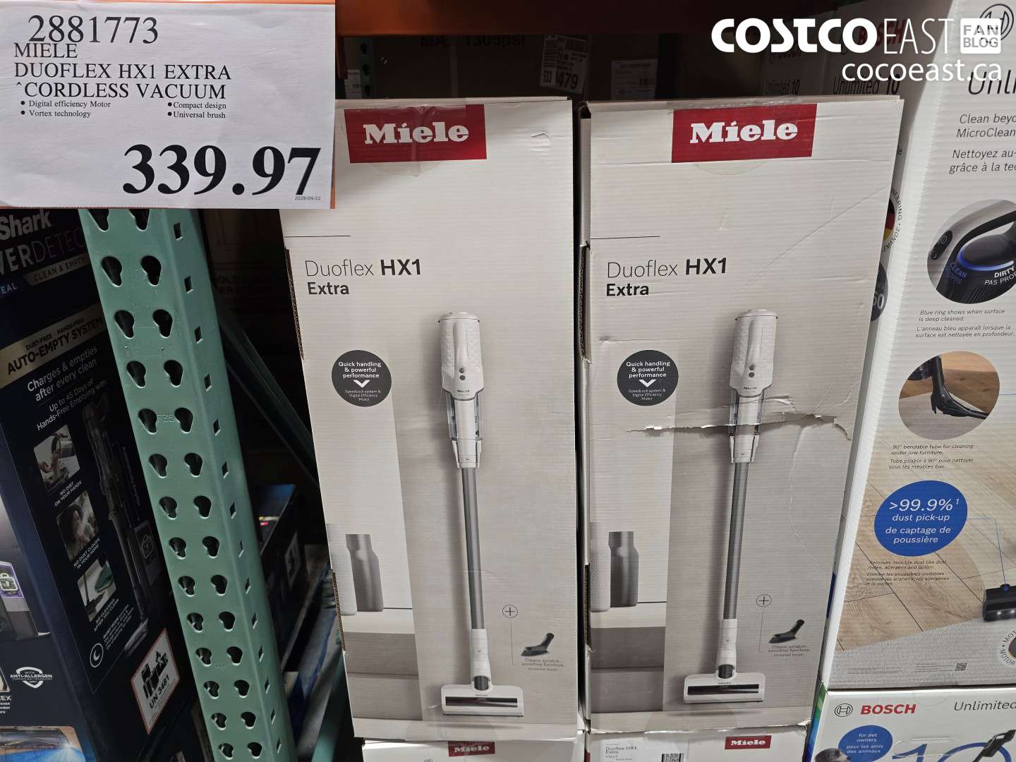 2881773 MIELE DUOFLEX HX1 EXTRA CORDLESS VACUUM $339.97