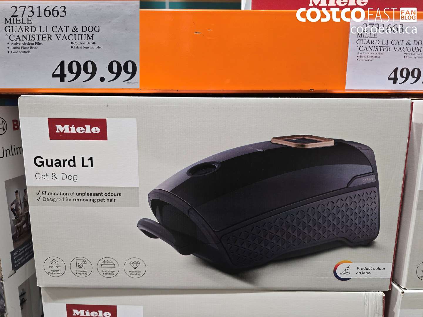 2731663 MIELE GUARD L1 CAT & DOG CANISTER VACUUM $499.99