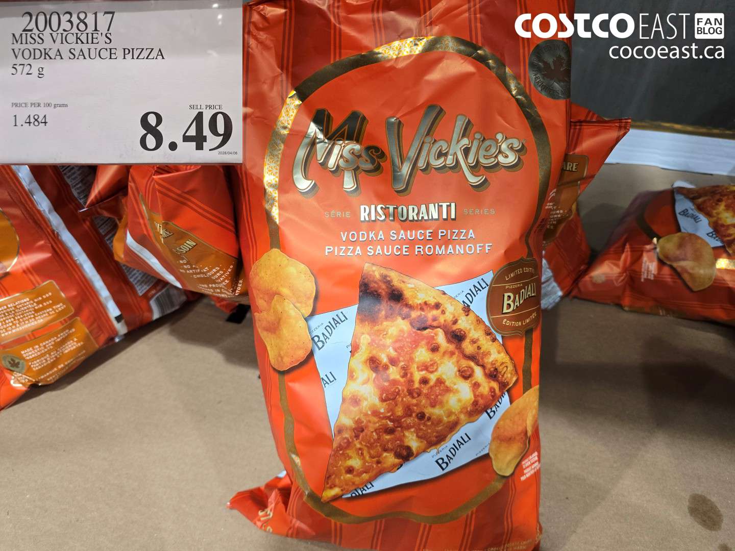 2003817 MISS VICKIE'S VODKA SAUCE PIZZA 572 G $8.49