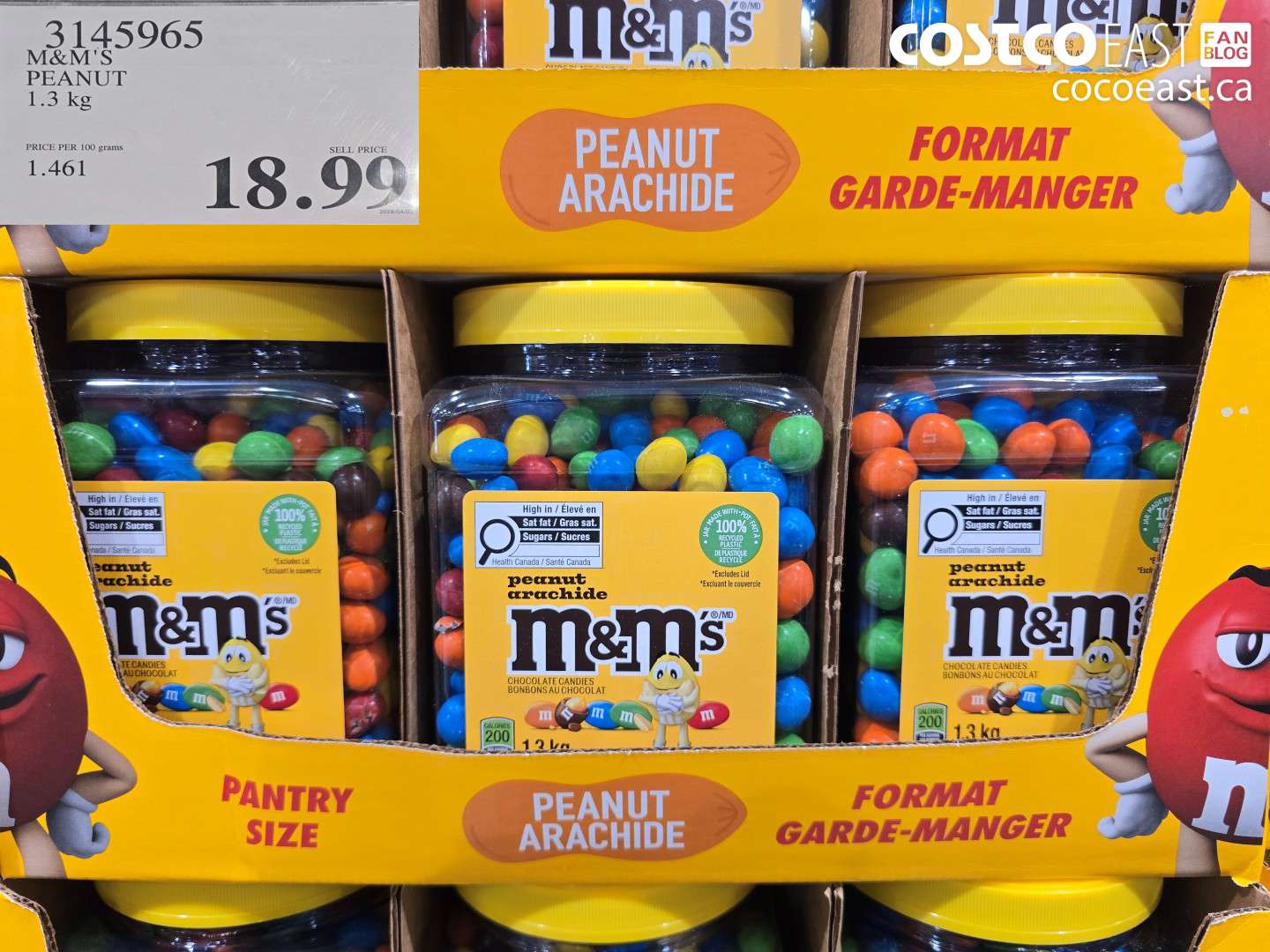 3145965 M&M'S PEANUT 1.3 KG $18.99