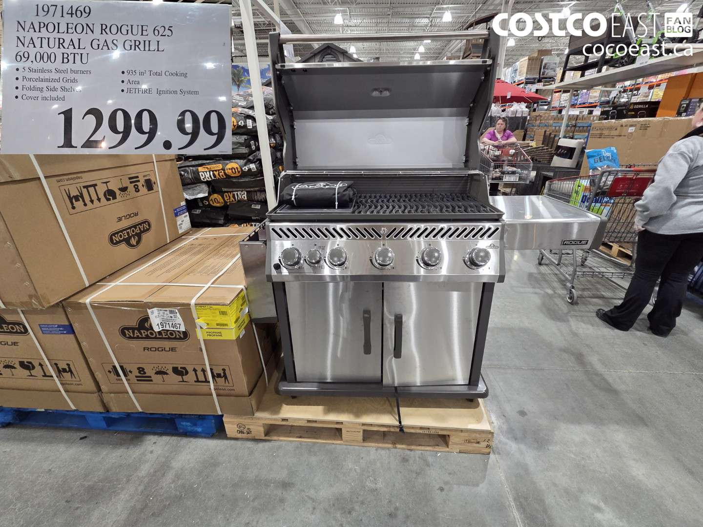 1971469 NAPOLEON ROGUE 625 NATURAL GAS GRILL 69,000 BTU $1299.99
