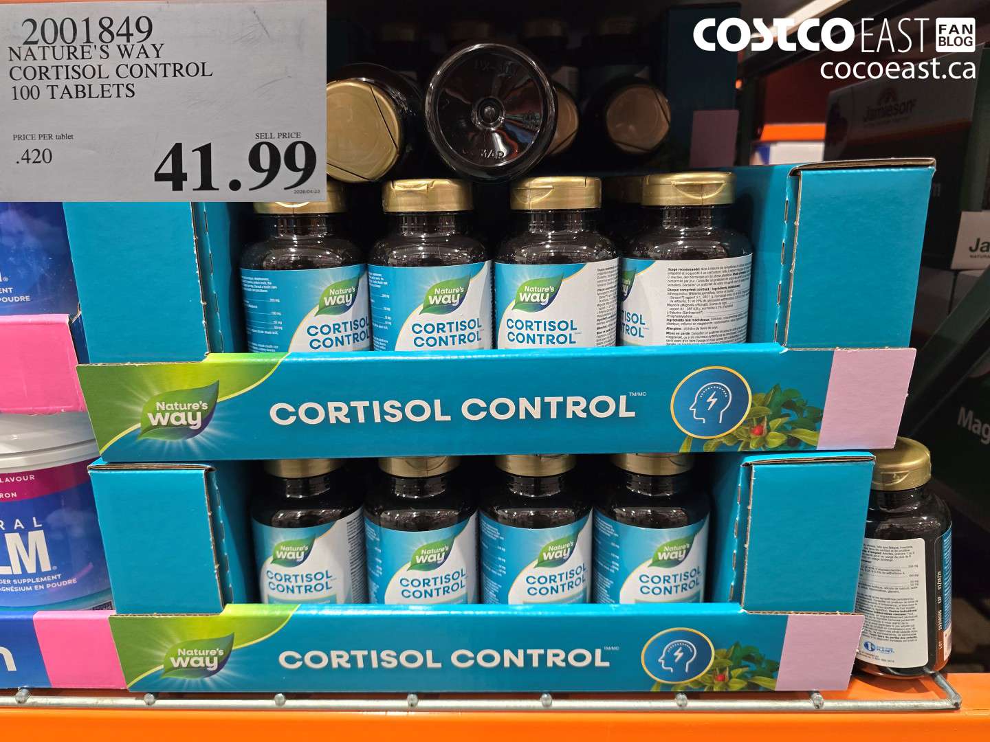 2001849 NATURE'S WAY CORTISOL CONTROL 100 TABLETS $41.99