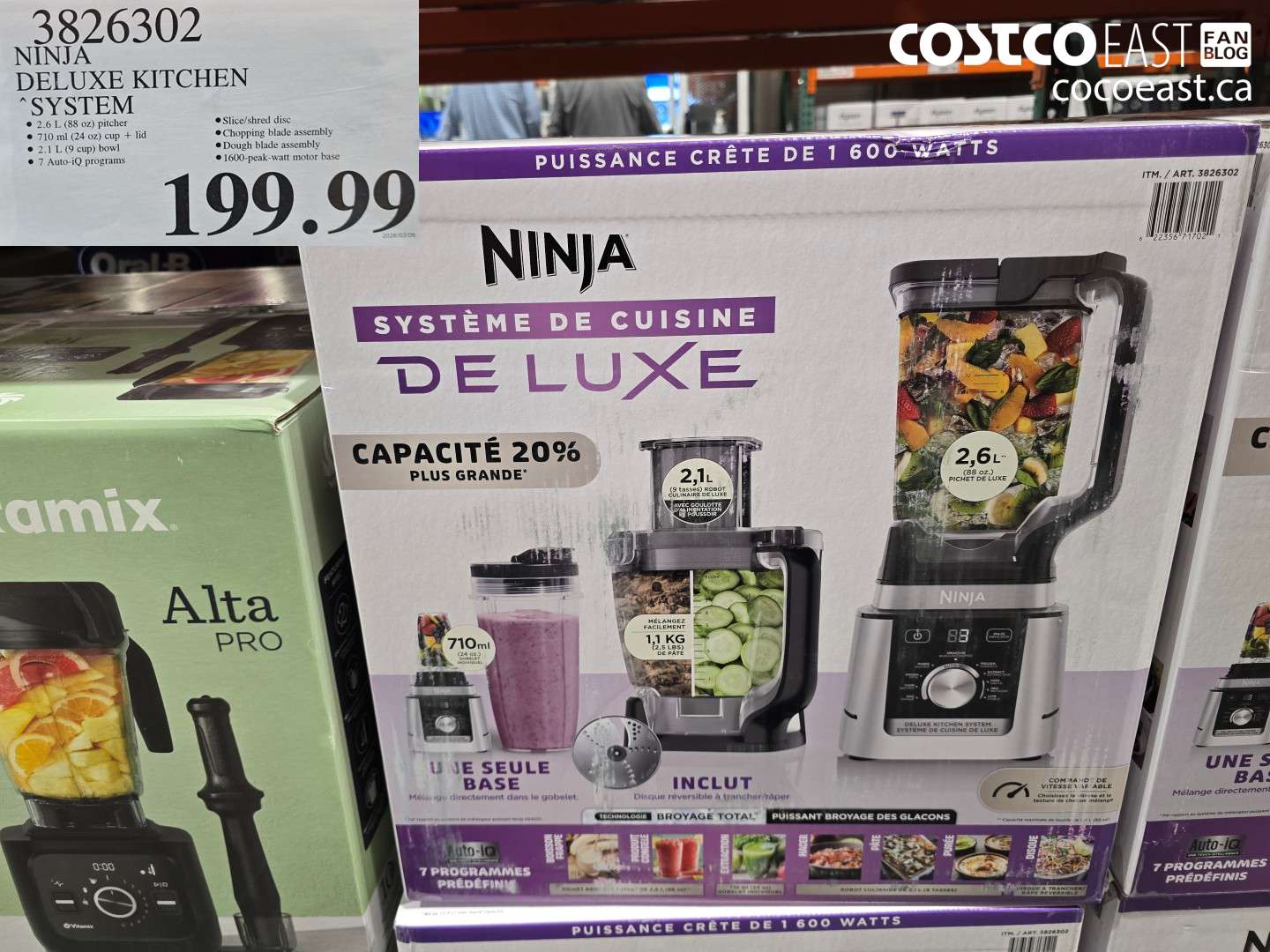 3826302 NINJA DELUXE KITCHEN SYSTEM $199.99