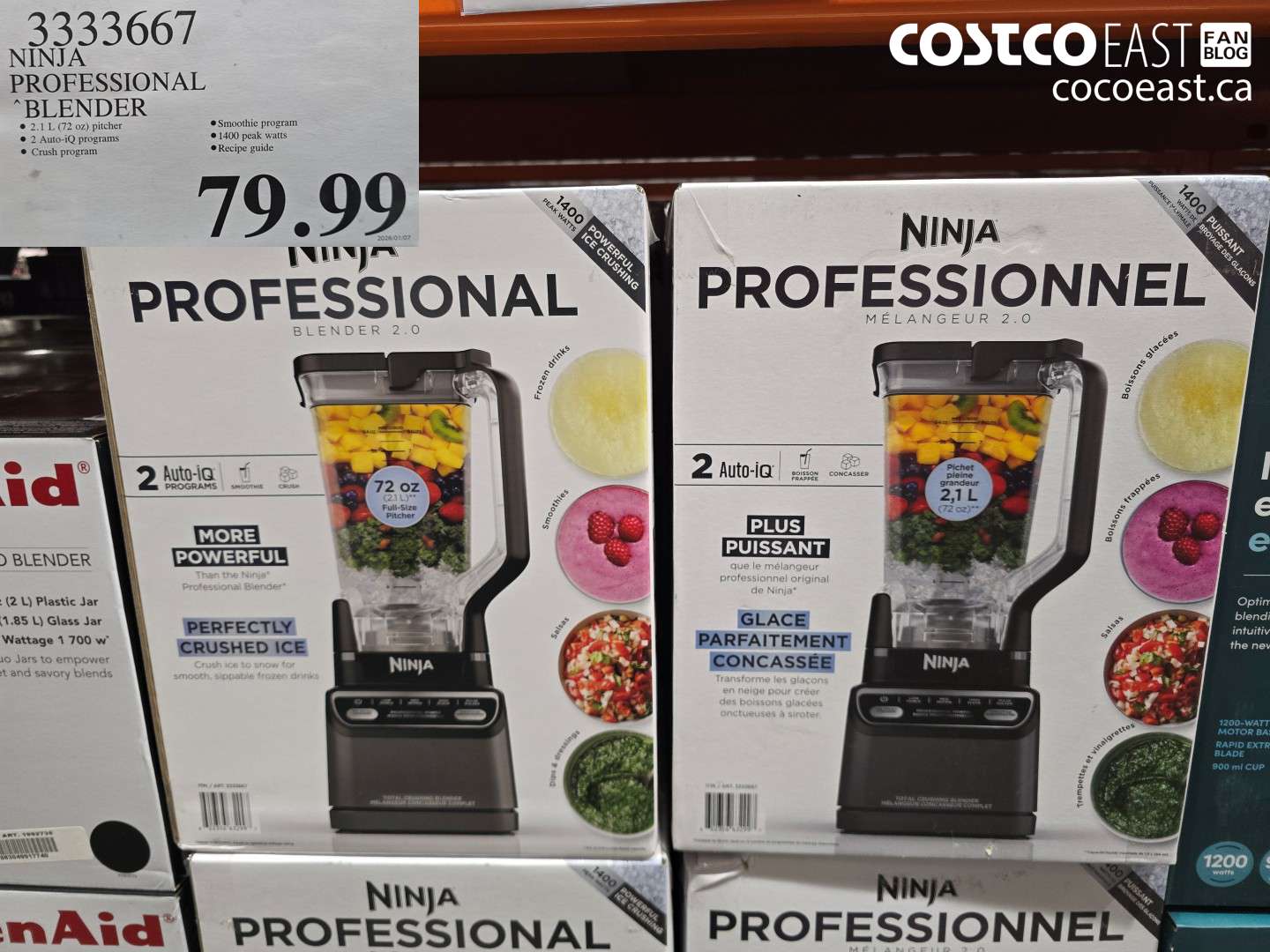 3333667 NINJA PROFESSIONAL BLENDER $79.99