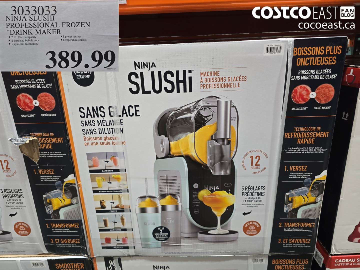 3033033 NINJA SLUSHI PROFESSIONAL FROZEN DRINK MAKER $389.99