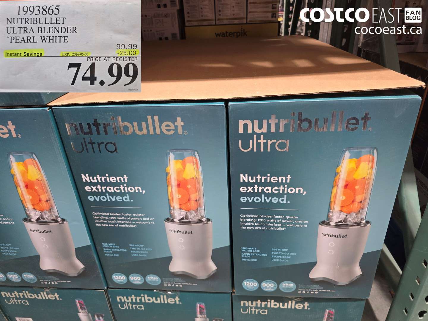 1993865 NUTRIBULLET ULTRA BLENDER PEARL WHITE ($25.00 INSTANT SAVINGS EXPIRES ON 2026-05-03) $74.99