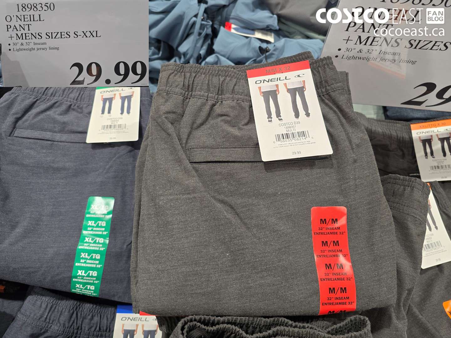 1898350 O'NEILL PANT MENS SIZES S-XXL $29.99