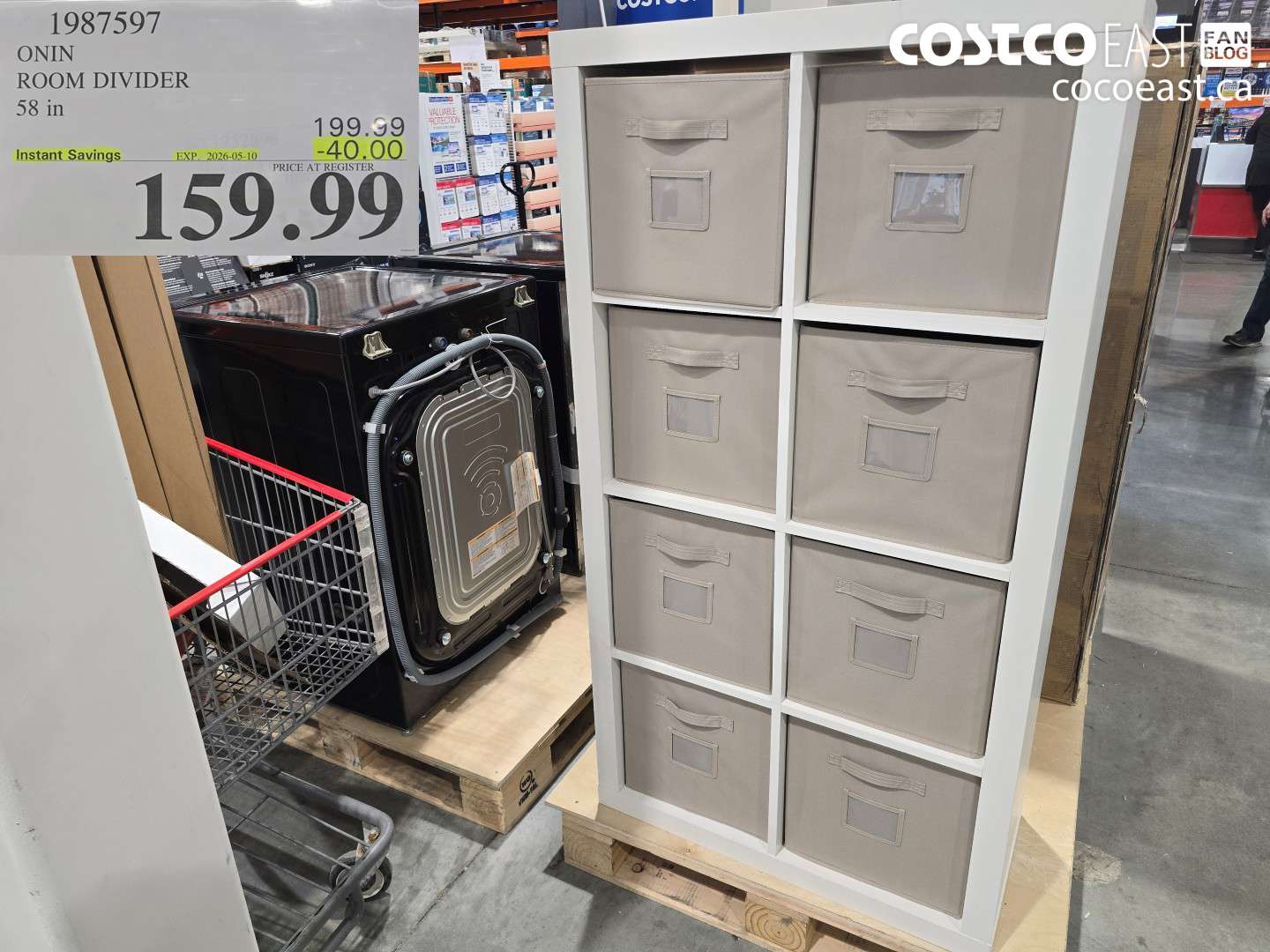 1987597 ONIN ROOM DIVIDER 58 IN ($40.00 INSTANT SAVINGS EXPIRES ON 2026-05-10) $159.99