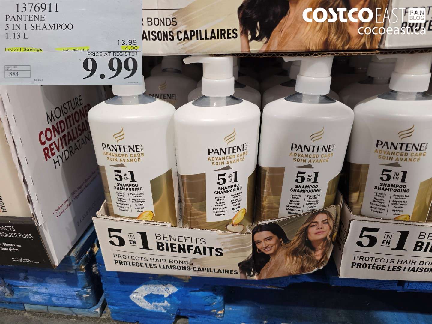 1376911 PANTENE 5 IN 1 SHAMPOO 1.13 L ($4.00 INSTANT SAVINGS EXPIRES ON 2026-05-10) $9.99