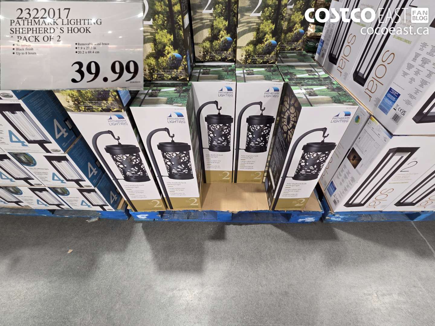 2322017 PATHMARK LIGHTING SHEPHERD'S HOOK PACK OF 2 $39.99