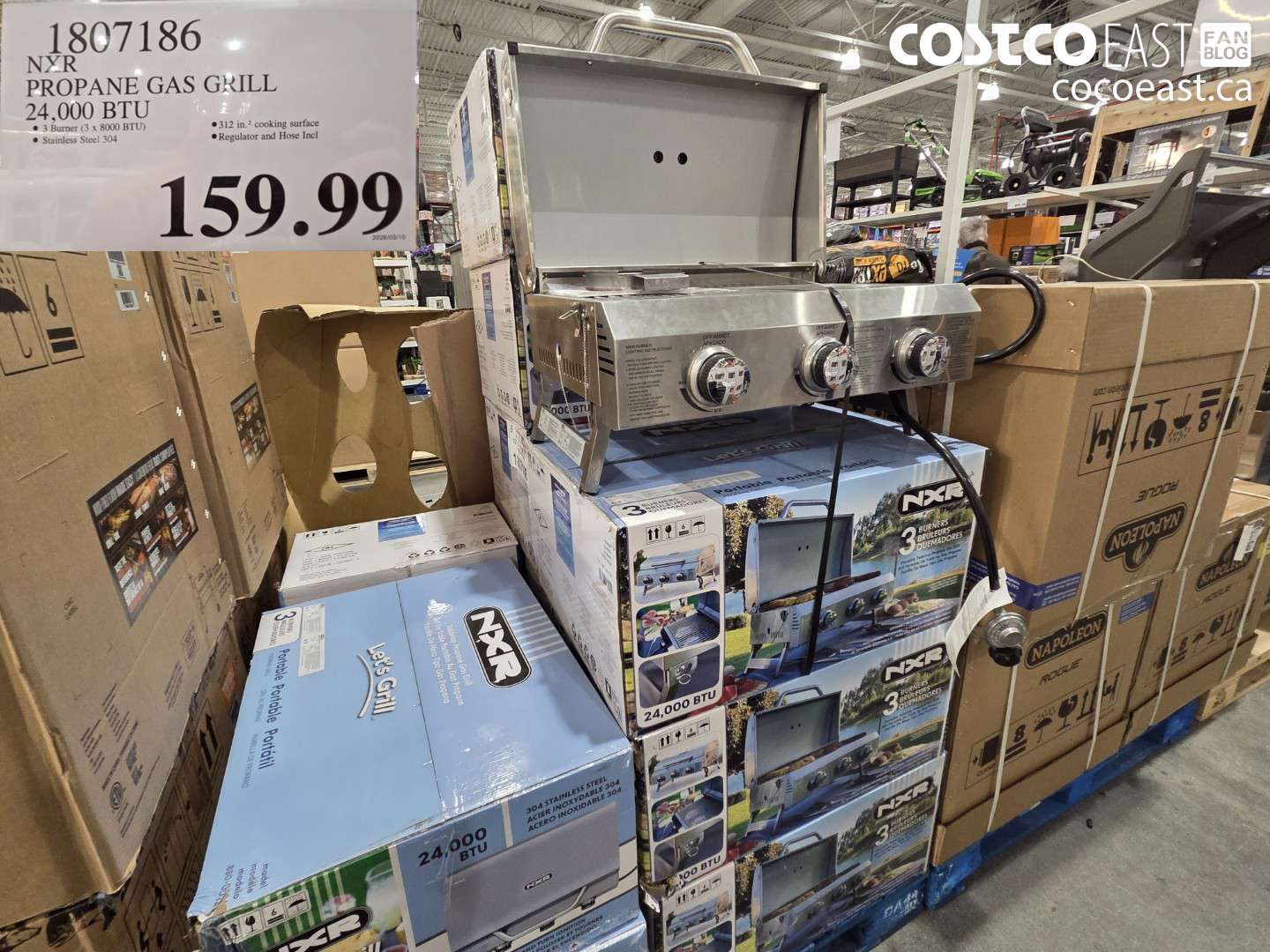 1807186 PROPANE GAS GRILL 24,000 BTU $159.99
