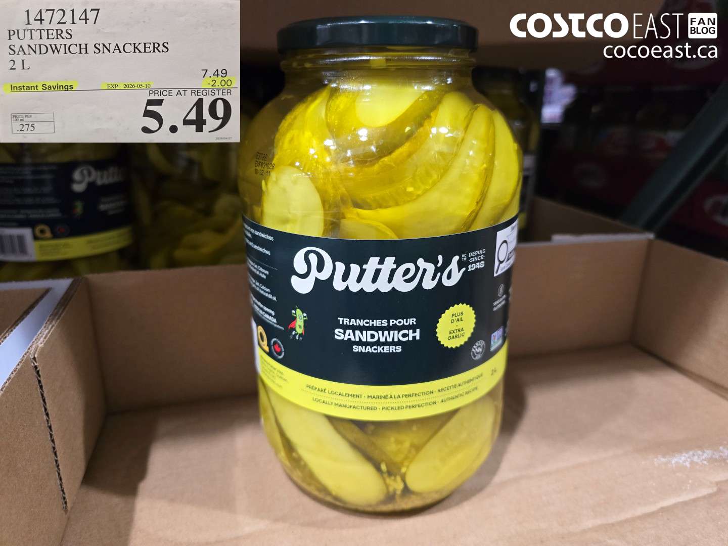 1472147 PUTTERS SANDWICH SNACKERS 2L ($2.00 INSTANT SAVINGS EXPIRES ON 2026-05-10) $5.49