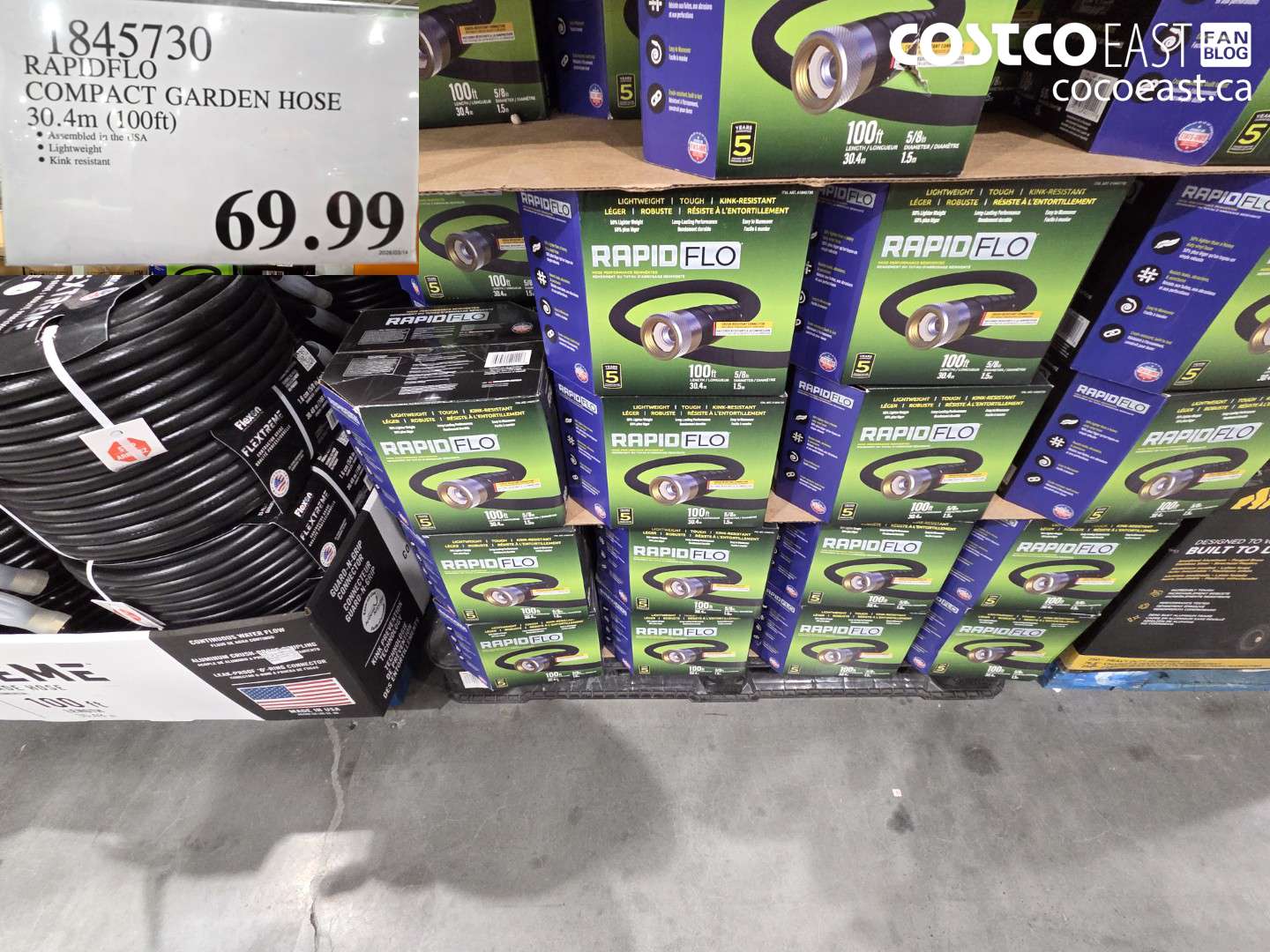 1845730 RAPIDFLO COMPACT GARDEN HOSE 30.4M (100FT) $69.99