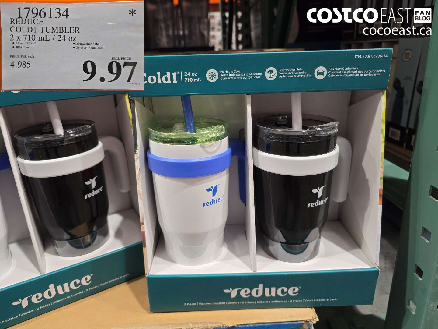 1796134 REDUCE COLD1 TUMBLER 2 X 710 ML / 24 OZ $9.97