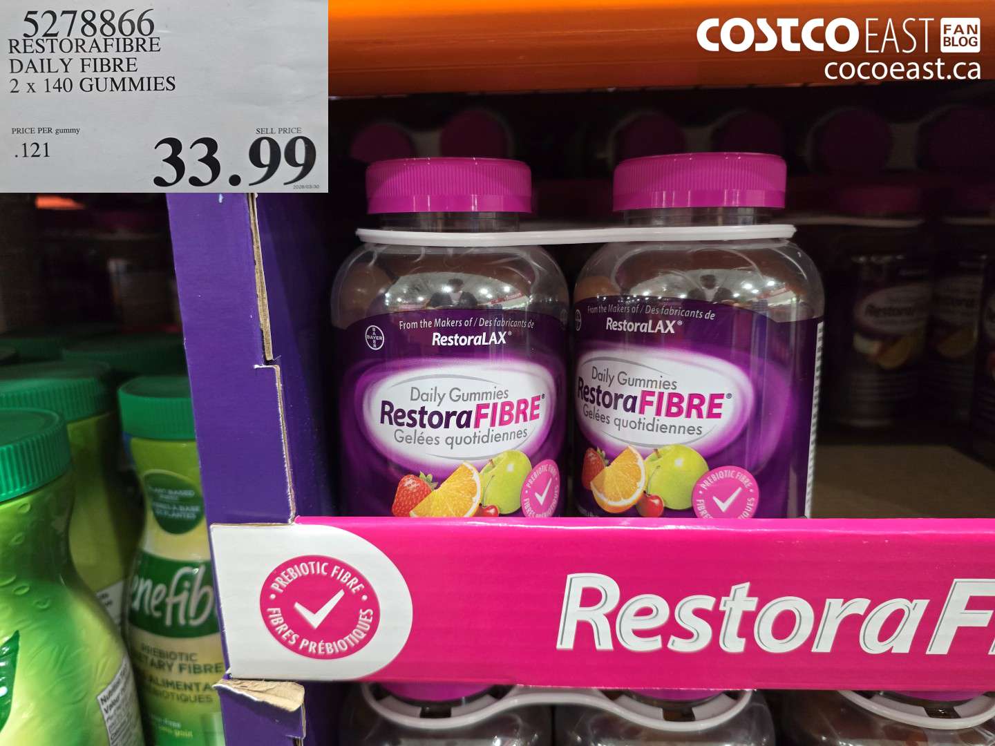 52788866 RESTORAFIBRE DAILY FIBRE 2 X 140 GUMMIES $33.99