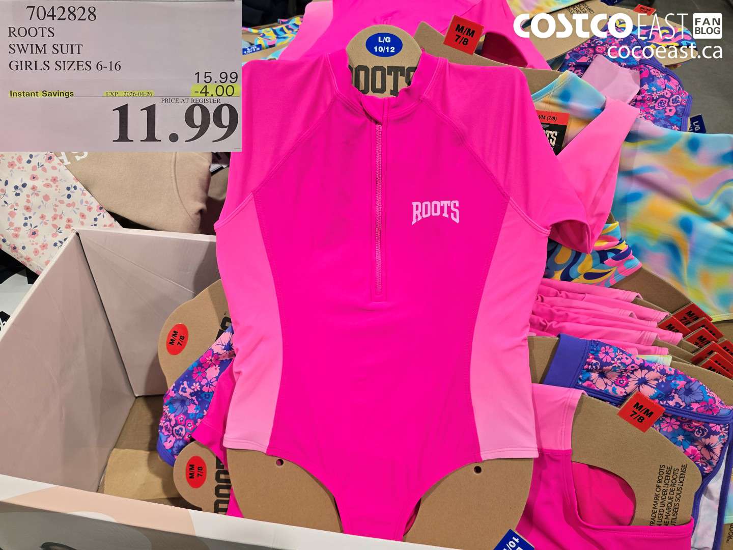 7042828 ROOTS SWIM SUIT GIRLS SIZES 6-16 ($4.00 INSTANT SAVINGS EXPIRES ON 2026-04-26) $11.99