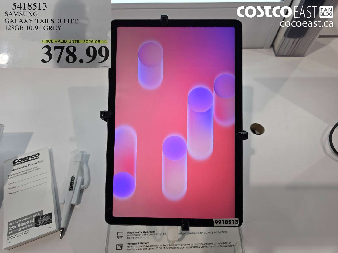 5418513 SAMSUNG GALAXY TAB S10 LITE 128GB 10.9