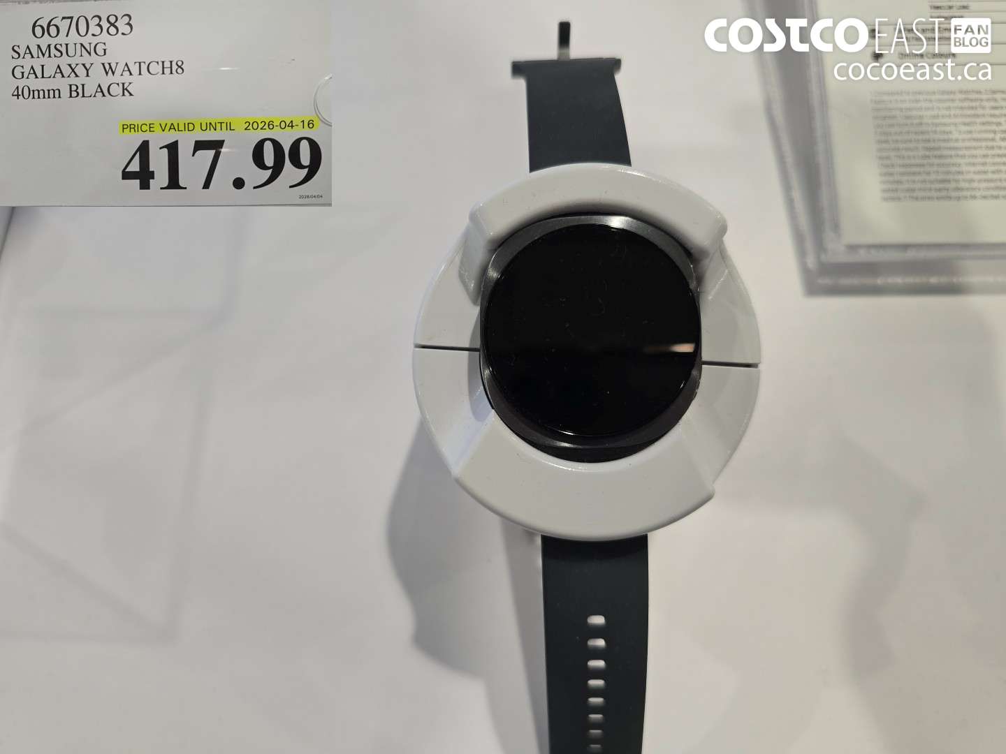 66770383 SAMSUNG GALAXY WATCH8 40MM BLACK $417.99
