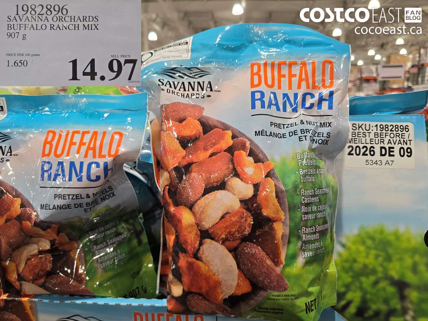 1982896 SAVANNA ORCHARDS BUFFALO RANCH MIX 907 g $14.97