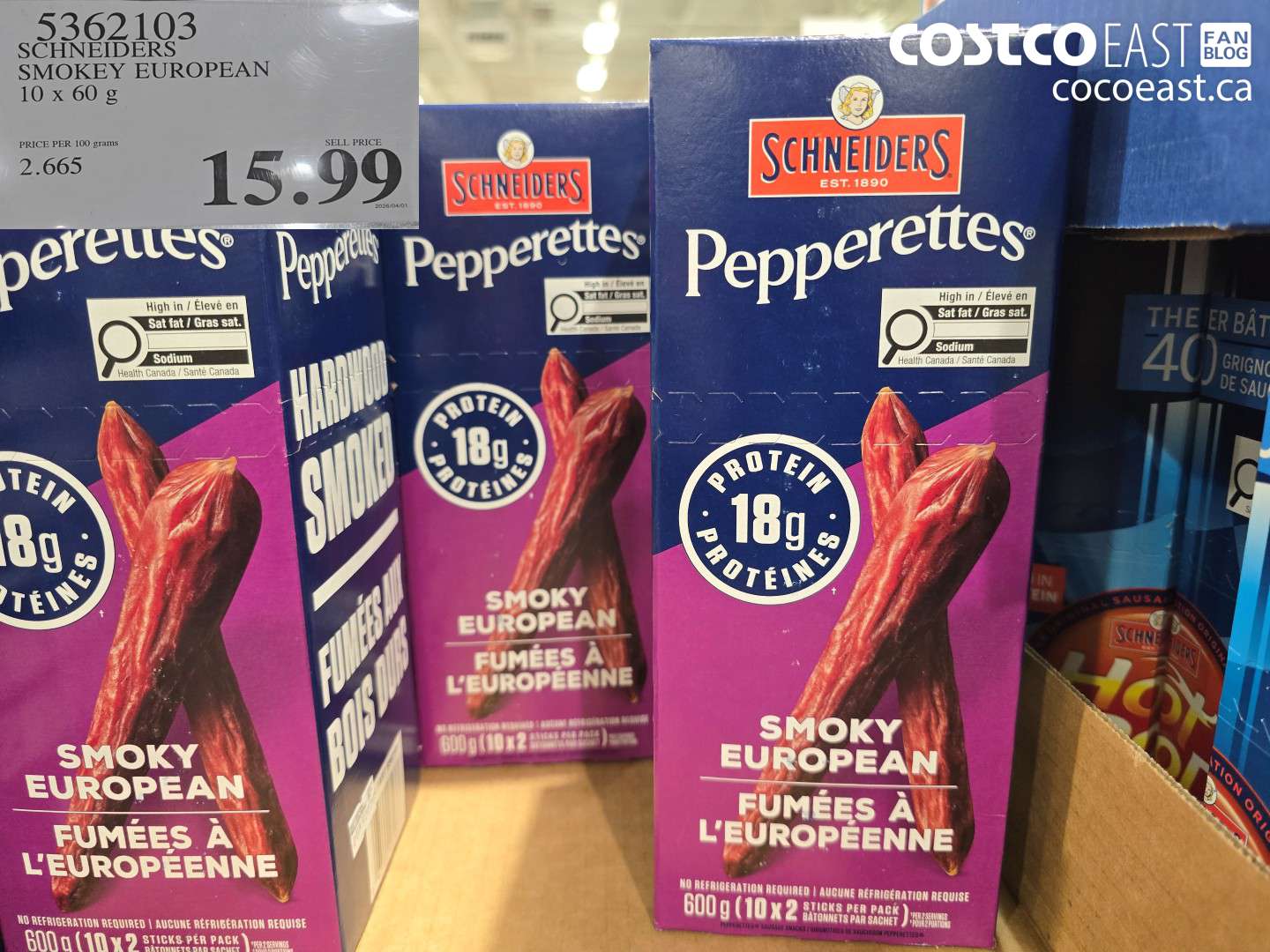 5362103 SCHNEIDERS SMOKEY EUROPEAN 10 X 60 G $15.99