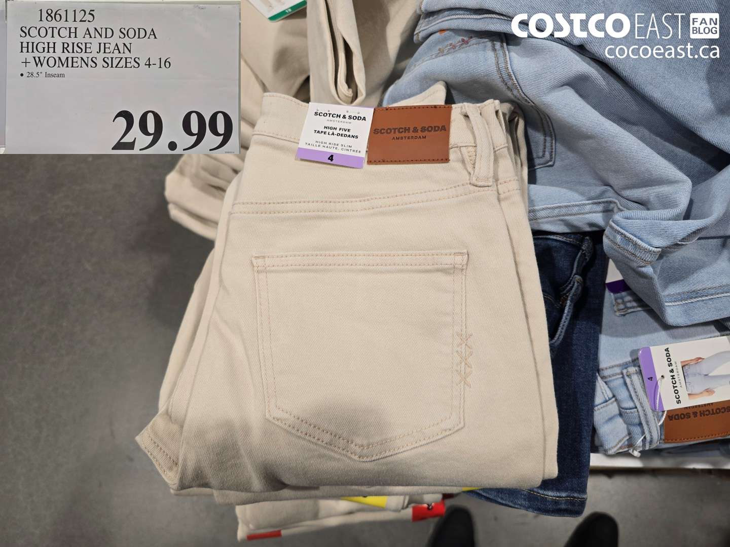 1861125 SCOTCH AND SODA HIGH RISE JEAN + WOMENS SIZES 4-16 $29.99