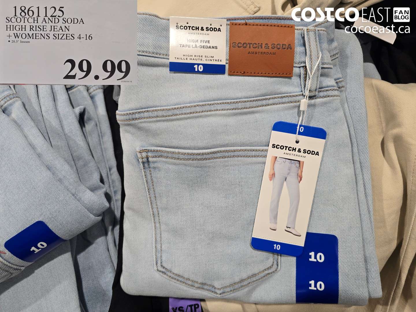 1861125 SCOTCH AND SODA HIGH RISE JEAN + WOMENS SIZES 4-16 $29.99