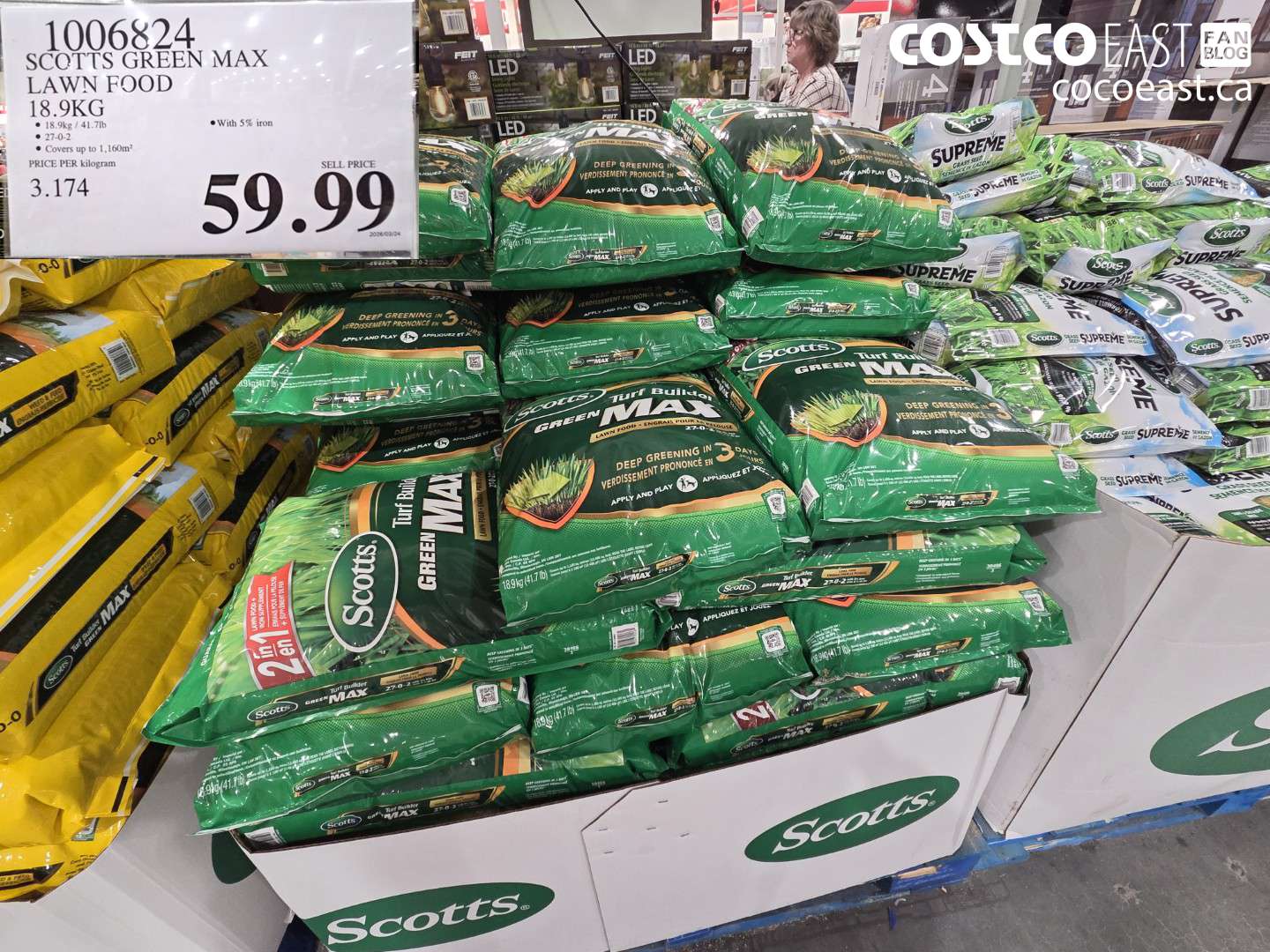 1006824 SCOTTS GREEN MAX LAWN FOOD $59.99