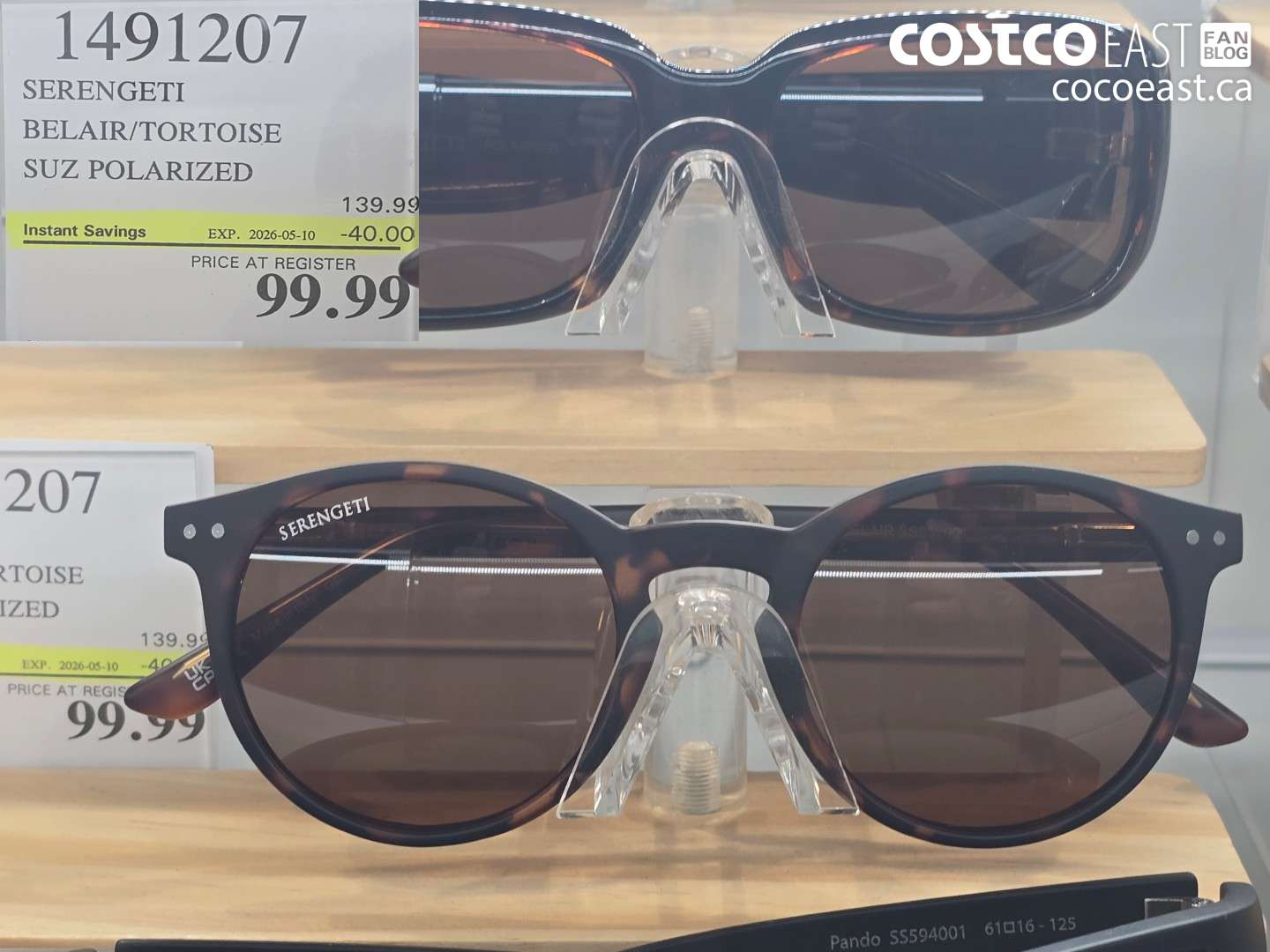 1491207 SERENGETI BELAIR/TORTOISE SUZ POLARIZED ($40.00 INSTANT SAVINGS EXPIRES ON 2026-05-10) $99.99