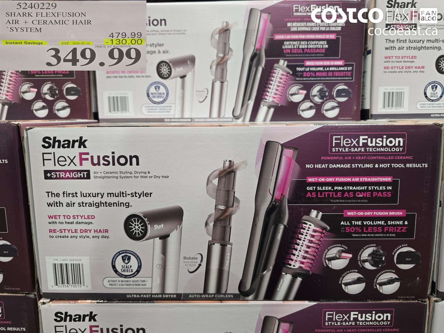 52402229 SHARK FLEXFUSION AIR + CERAMIC HAIR SYSTEM ($130.00 INSTANT SAVINGS EXPIRES ON 2026-05-10) $349.99