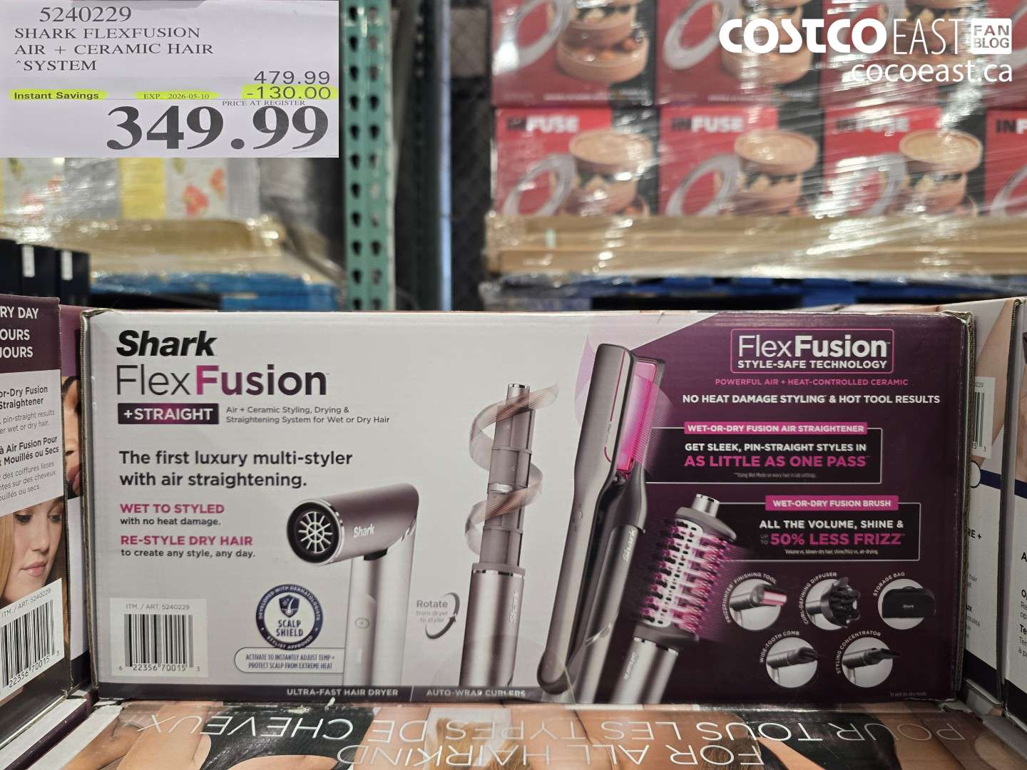 52402229 SHARK FLEXFUSION AIR + CERAMIC HAIR SYSTEM ($130.00 INSTANT SAVINGS EXPIRES ON 2026-05-10) $349.99