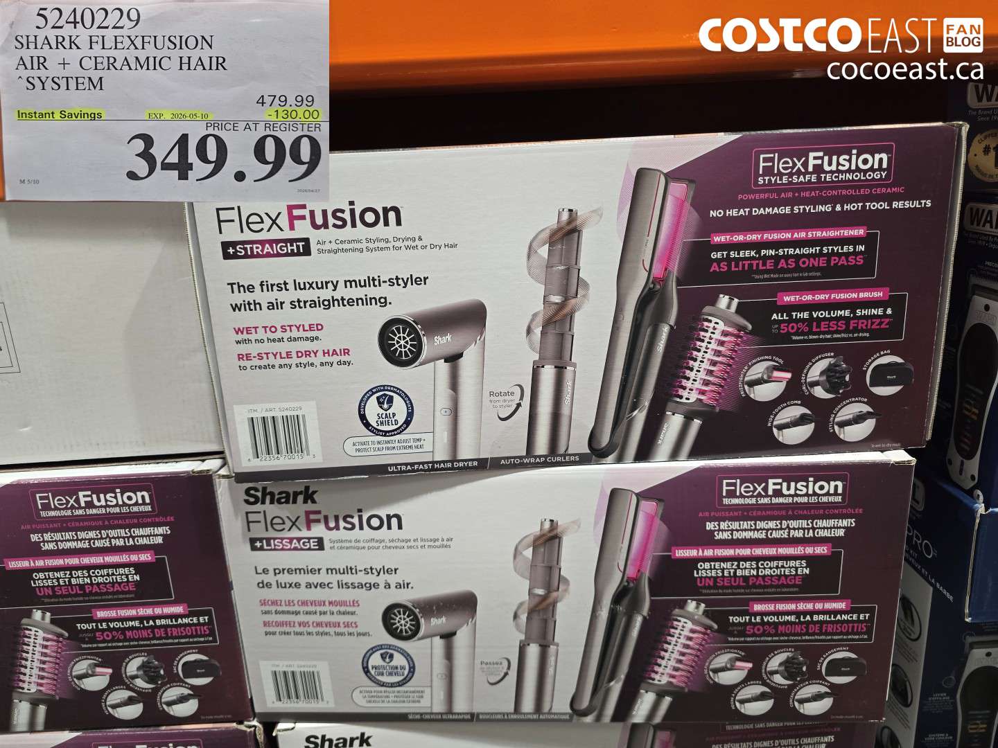 5240229 SHARK FLEXFUSION AIR + CERAMIC HAIR SYSTEM ($130.00 INSTANT SAVINGS EXPIRES ON 2026-05-10) $349.99