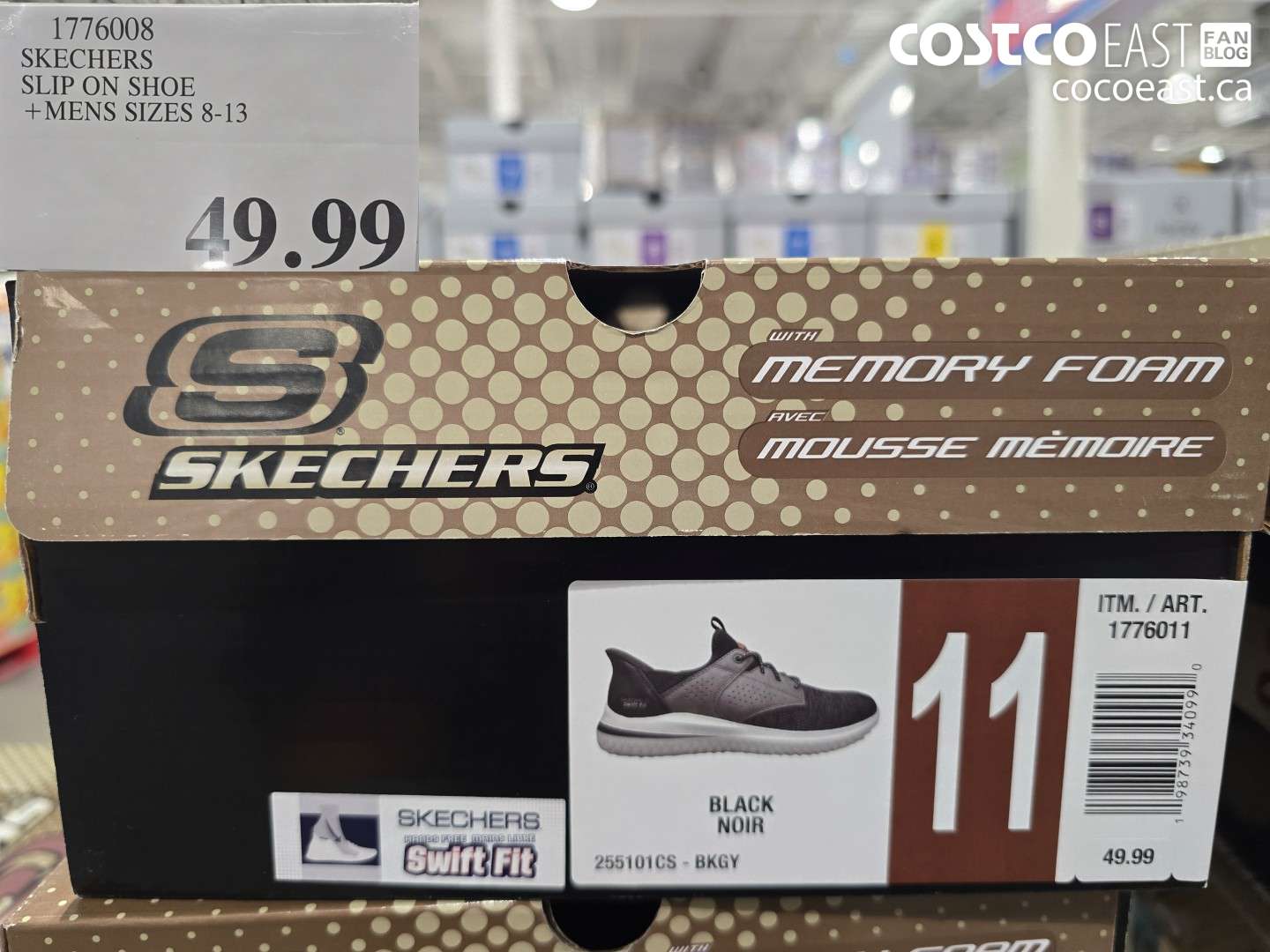 1776008 SKECHERS SLIP ON SHOE + MENS SIZES 8-13 $49.99