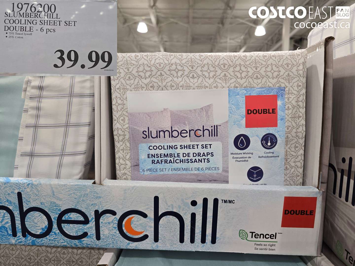 1976200 SLUMBERCHILL COOLING SHEET SET DOUBLE - 6 PCS $39.99