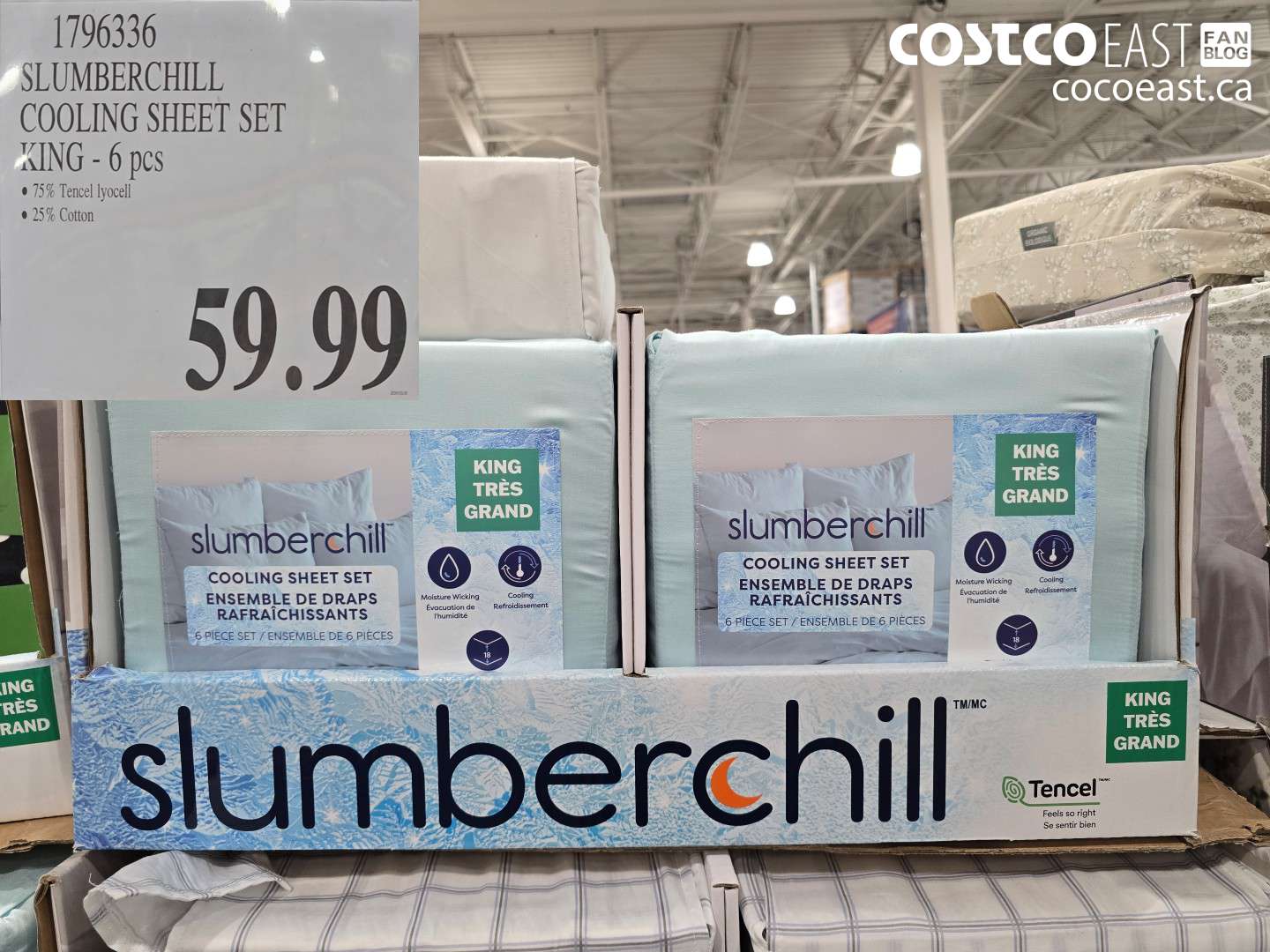 1796336 SLUMBERCHILL COOLING SHEET SET KING - 6 PCS $59.99