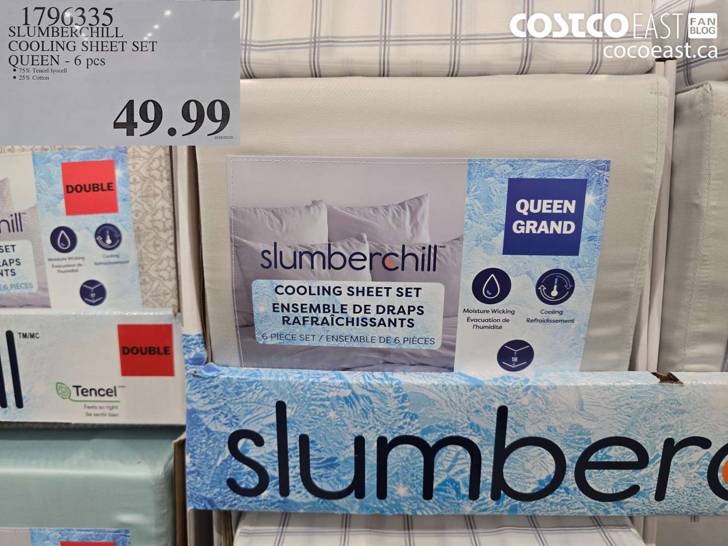 1790335 SLUMBERCHILL COOLING SHEET SET QUEEN - 6 PCS $49.99