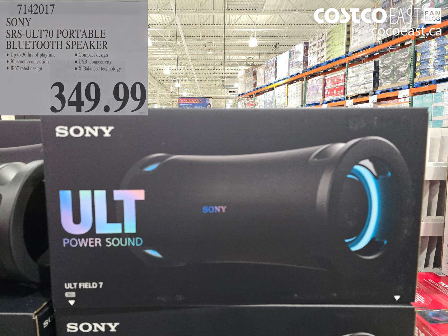 7142017 SONY SRS-UL70 PORTABLE BLUETOOTH SPEAKER $349.99