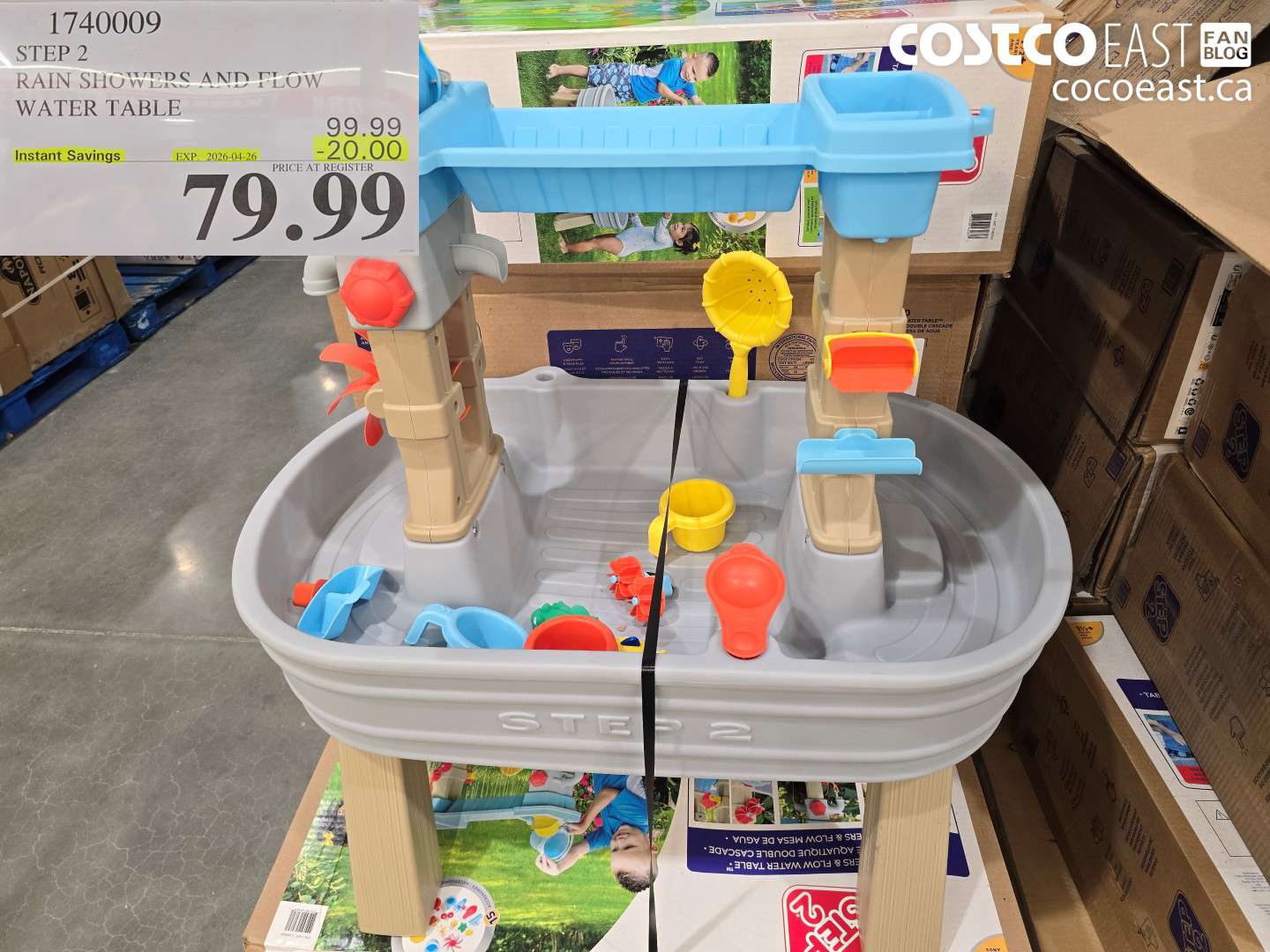 1740009 STEP 2 RAIN SHOWERS AND FLOW WATER TABLE ($20.00 INSTANT SAVINGS EXPIRES ON 2026-04-26) $79.99
