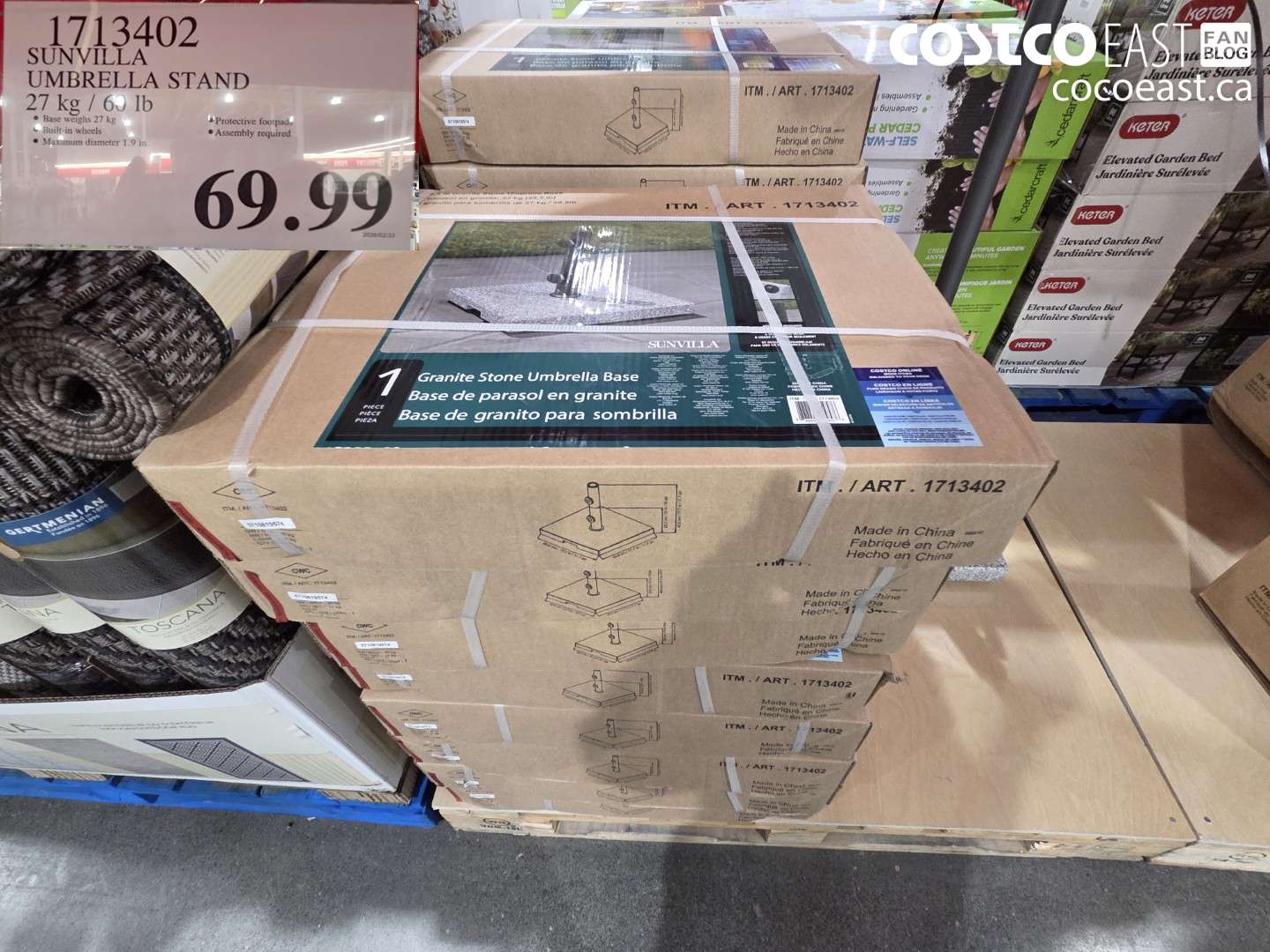 1713402 SUNVILLA UMBRELLA STAND $69.99