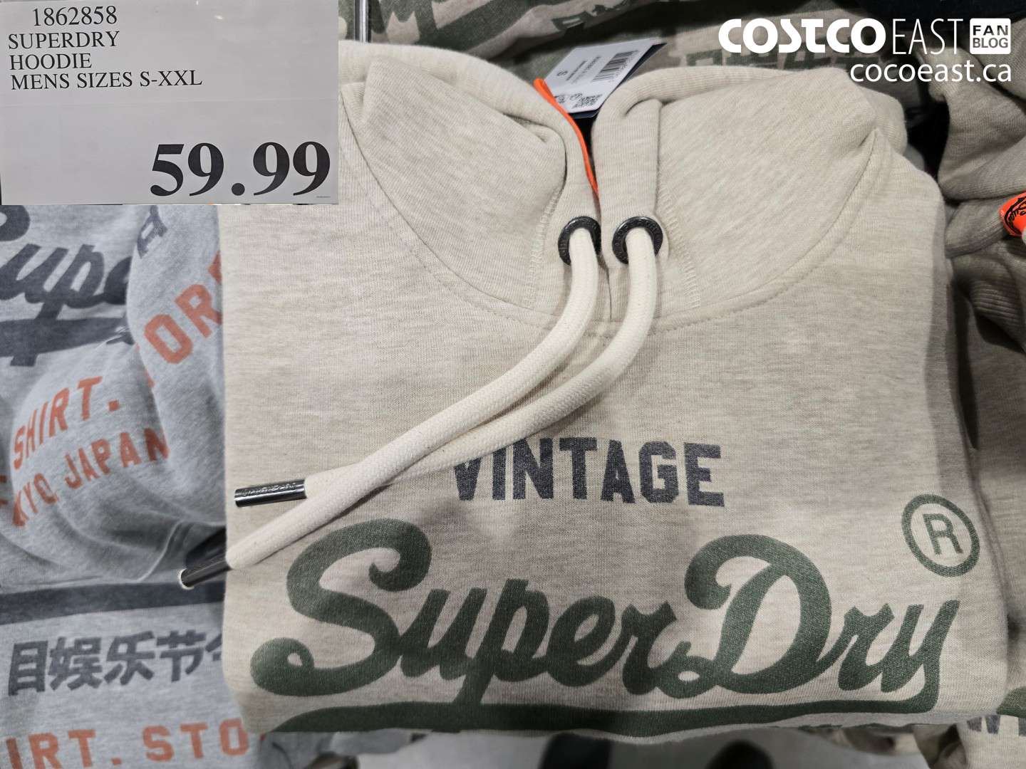 1862858 SUPERDRY HOODIE MENS SIZES S-XXL $59.99